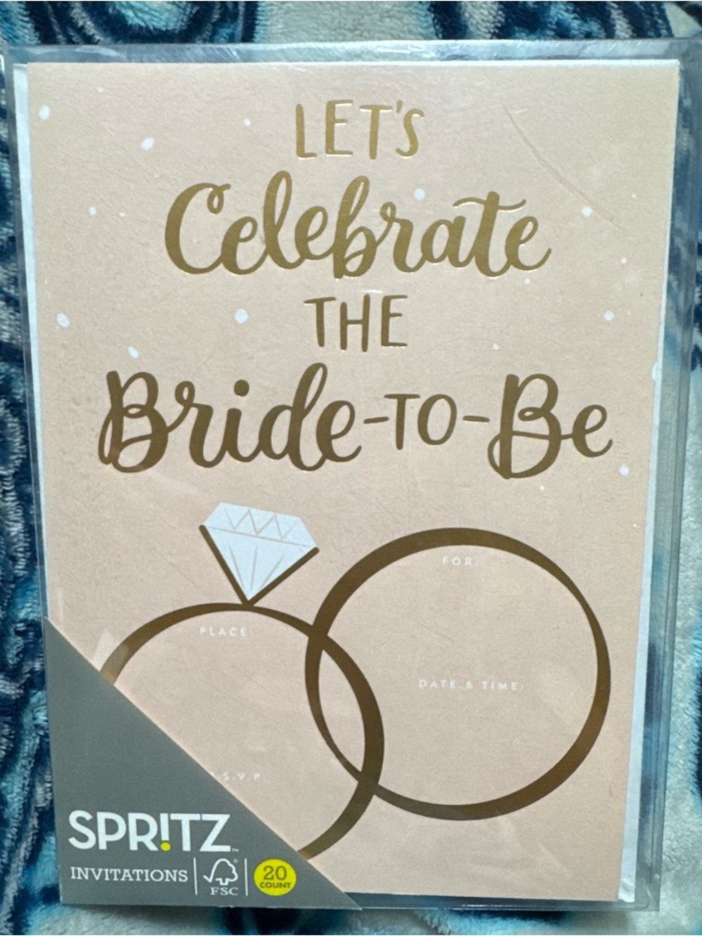 Spritz Rose Gold "Bride-to-Be" Party Invitations